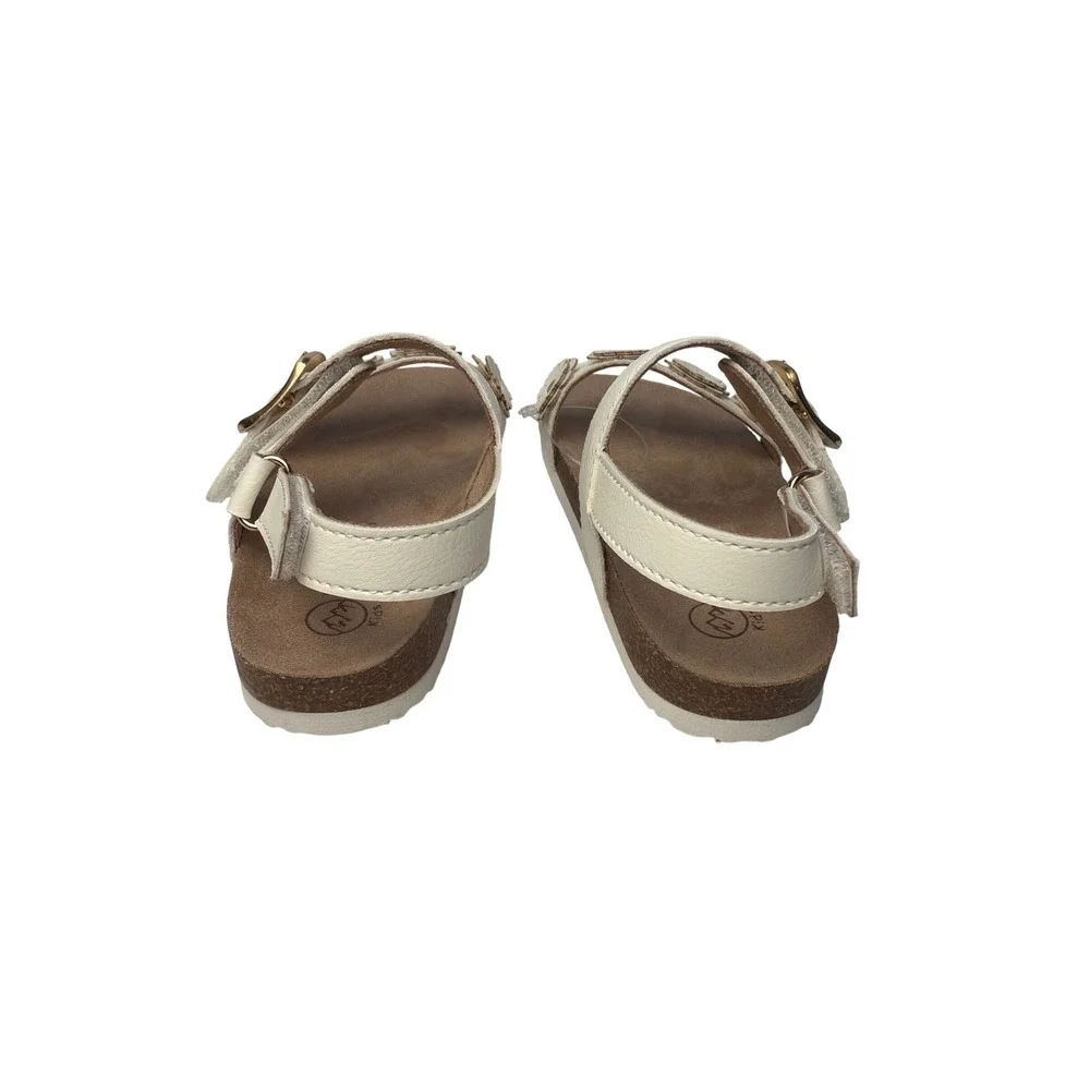 White Mountain Kids Gabriela White Floral Footbed Sandals Size 9M